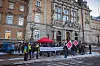 Demo vor dem Strafjustizgebäude
