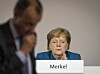 Bundeskanzlerin Angela Merkel, aufgenommen nach der Bewerbungsrede von Friedrich Merz für den CDU-Parteivorsitz im Dezember 2018