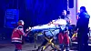 Nach der Festnahme wird der mutmaßliche Täter abtransportiert.