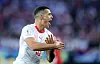 Granit Xhaka macht die albanische Adler-Geste.
