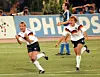 Andreas Brehme feiert sein Elfmeter-Tor im WM-Finale 1990 gegen Argentinien