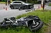 Bei dem Unfall in der Kandinskyallee kollidierten ein Motorrad und ein Auto.
