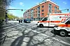 Die Unfallstelle an der Kreuzung Langenhorner Chaussee/Stockflethweg.
