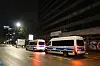 Streifenwagen vor einem leerstehenden Hotel in Hamburg-Hammerbrook