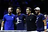 Andy Murray, Novak Djokovic, Roger Federer und Rafael Nadal beim Laver Cup 2022