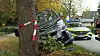 Frau kommt mit Van in Schnelsen von der Straße ab und kracht gegen Baum. Sie und ein Kind verletzt