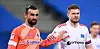 Der Eine geht, der Andere könnte kommen: HSV-Angreifer Simon Terodde (r.) wechselt im Sommer nach Schalke. Serdar Dursun ist sowohl beim HSV als auch beim S04 Kandidat.