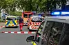 Einsatzkräfte am Tatort in der Essener Innenstadt.