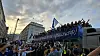 HSV-Frauen treffen am Rathausmarkt ein
