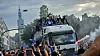 HSV-Profis auf dem Truck