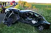 Der Mann musste aus dem Auto herausgeschnitten werden, war mehr als eine Stunde darin eingeklemmt.