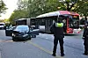 Die Unfallstelle in Rotherbaum. Die Straße „Beim Schlump“ wurde gesperrt.
