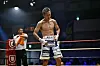 Tokio, Japan: Herausforderer Shigetoshi Kotari wirkt enttäuscht nach dem Unentschieden im OPBF-Superfedergewichtstitelkampf in der Korakuen Hall am 2. August 2025.