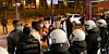 Die Polizei griff gegen die Feiernden durch.