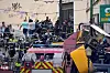 Rettungskräfte an der Unglücksstelle in Lissabon.