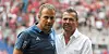 Hansi Flick (l.) und Lothar Matthäus im August 2019 vor dem Bayern-Spiel auf Schalke