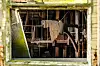 Blick ins Innere der Mühle mit erhaltener Technik