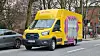 „Moses“: ein besprühter DHL-Wagen am Doormannsweg (Eimsbüttel)