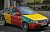 So bunt geht es auf deutschen Straßen selten zu: Der VW Polo „Harlekin“ ist ein Klassiker der 1990er Jahre. (Archivbild)