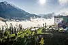 Goldener Herbst aus der Adlerhorst-Perspektive im Hotel Das Goldberg in Bad Hofgastein.
