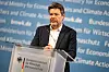 Wirtschaftsminister Robert Habeck (Bündnis 90/Die Grünen) bei einer Pressekonferenz. (Archivbild)