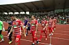 Die Profis des FC Augsburg beim Testspiel gegen TSV Schwaben. Ein anderes Testspiel sorgt jetzt für Wirbel.