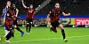 Frankfurts Bas Dost (r.) feiert seinen Treffer zum zwischenzeitlichen 2:0.