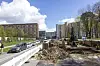 An der Gründgensstraße in Steilshoop hat die Hochbahn eine riesige U5-Baustelle eingerichtet.