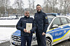 Polizeioberrat Jan Müller (r.) und Pressesprecher Rüdiger Carstens