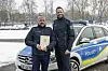 Polizeioberrat Jan Müller (r.) und Pressesprecher Rüdiger Carstens