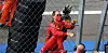 Nur noch weg! Sebastian Vettel in Monza