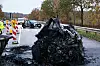 Der Audi Q8 brannte vollständig aus – die Einsatzkräfte konnten die Fahrerin nicht mehr retten.