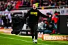 BVB-Trainer Mike Tullberg schreit seine Freude heraus