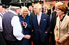 König Charles beim Botschaftsbesetzung-Empfang im Schuppen 52