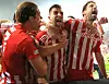 Union Berlin hat derzeit allen Grund zum Jubeln, hier nach dem Siegtor gegen Malmö.