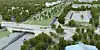 So soll der Autobahndeckel ab Othmarschen einmal aussehen. Oben drauf sollen Kleingärten und Parks entstehen (Visualisierung).