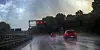 Im Auto ist man sicher – auch bei aufziehendem Gewitter.