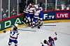USA-Spieler jubeln auf dem Eis
