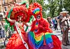 bunte Teilnehmer
