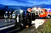 Unfall auf Autobahn nahe Hamburg – BMW überschlägt sich