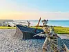 Skulptur am Strand