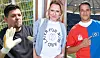 Fernsehkoch Tim Mälzer (l., hier beim Benefizspiel „Kicken mit Herz“ 2019), Moderatorin und Schauspielerin Nova Meierhenrich (M.) und Schauspieler Kostja Ullmann unterstützen das Benefizspiel für die Ukraine (Archivbilder).