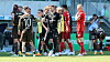 Trainer Fabian Hürzeler klatscht mit Marcel Hartel ab