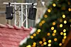 Lautsprecher auf einem Weihnachtsmarkt (Symbolfoto).