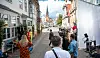 Dreharbeiten für die ARD-Telenovela „Rote Rosen“ in der Altstadt von Lüneburg (Archivbild).