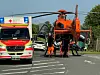 Der Verletzte wurde per Rettungshubschrauber in ein Krankenhaus gebracht.