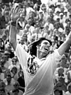Tennis-Star Michael Stich jubelt am Rothenbaum