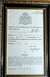 Nur wer das Bürgerrecht hatte, durfte auch wählen. Eine Bürgerrechts-Urkunde sah so aus.