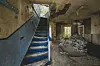 Blick ins marode Treppenhaus des „Helenenhauses“.