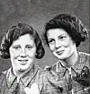Ruth Plessner (l.), geb. 1925, und Ester Plessner, geb. 1924, deportiert nach Lodz am 25. Oktober 1941